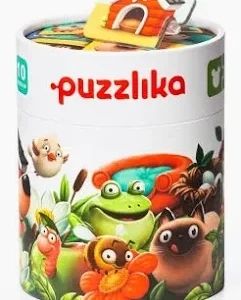 Kerek puzzle készlet - állatok